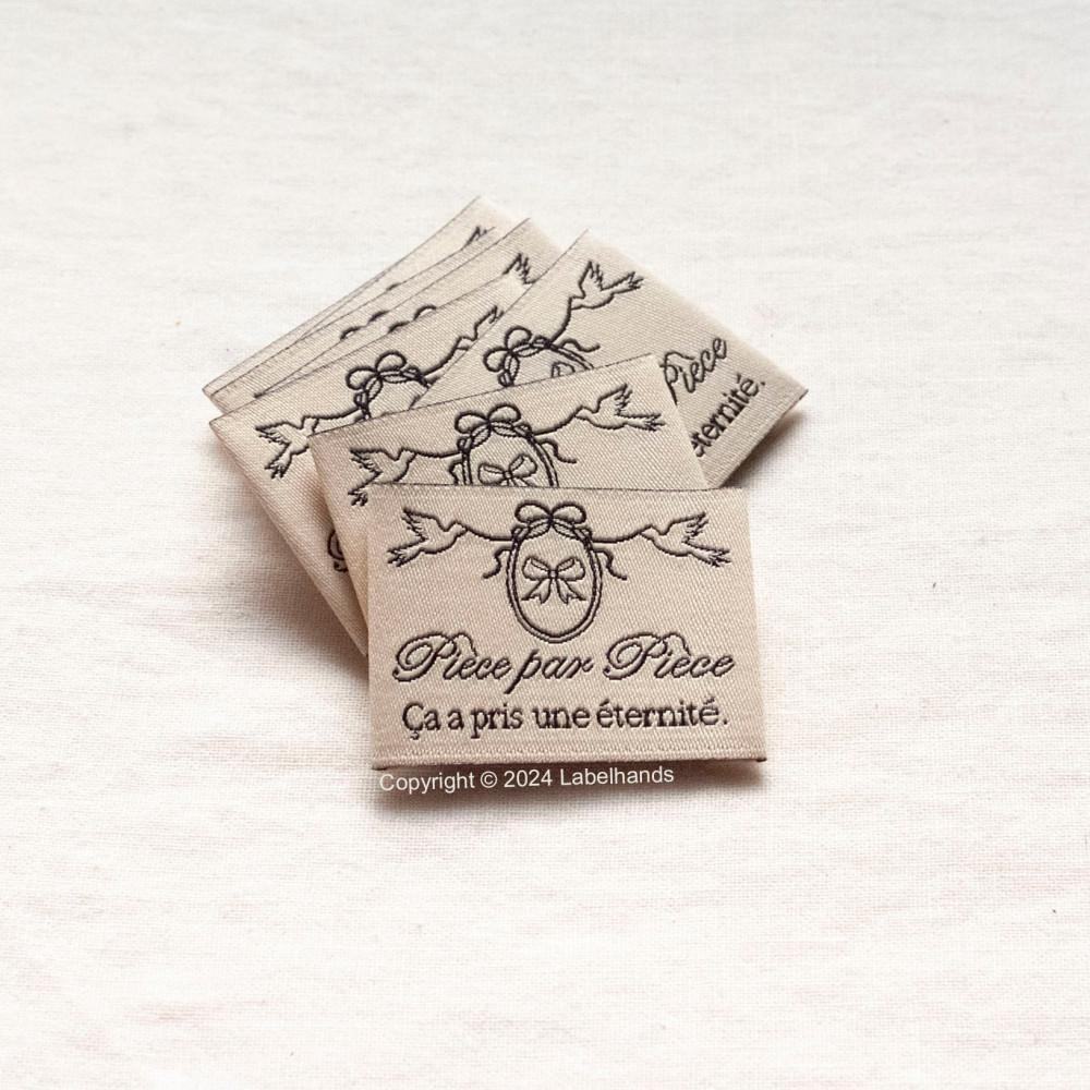 리본 메달 펜던트 직조라벨 ribbon pendant woben label 핸드메이드 라벨