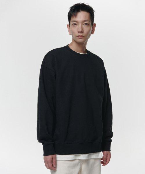 헤비웨이트 오버사이즈 스웨트셔츠 [블랙]