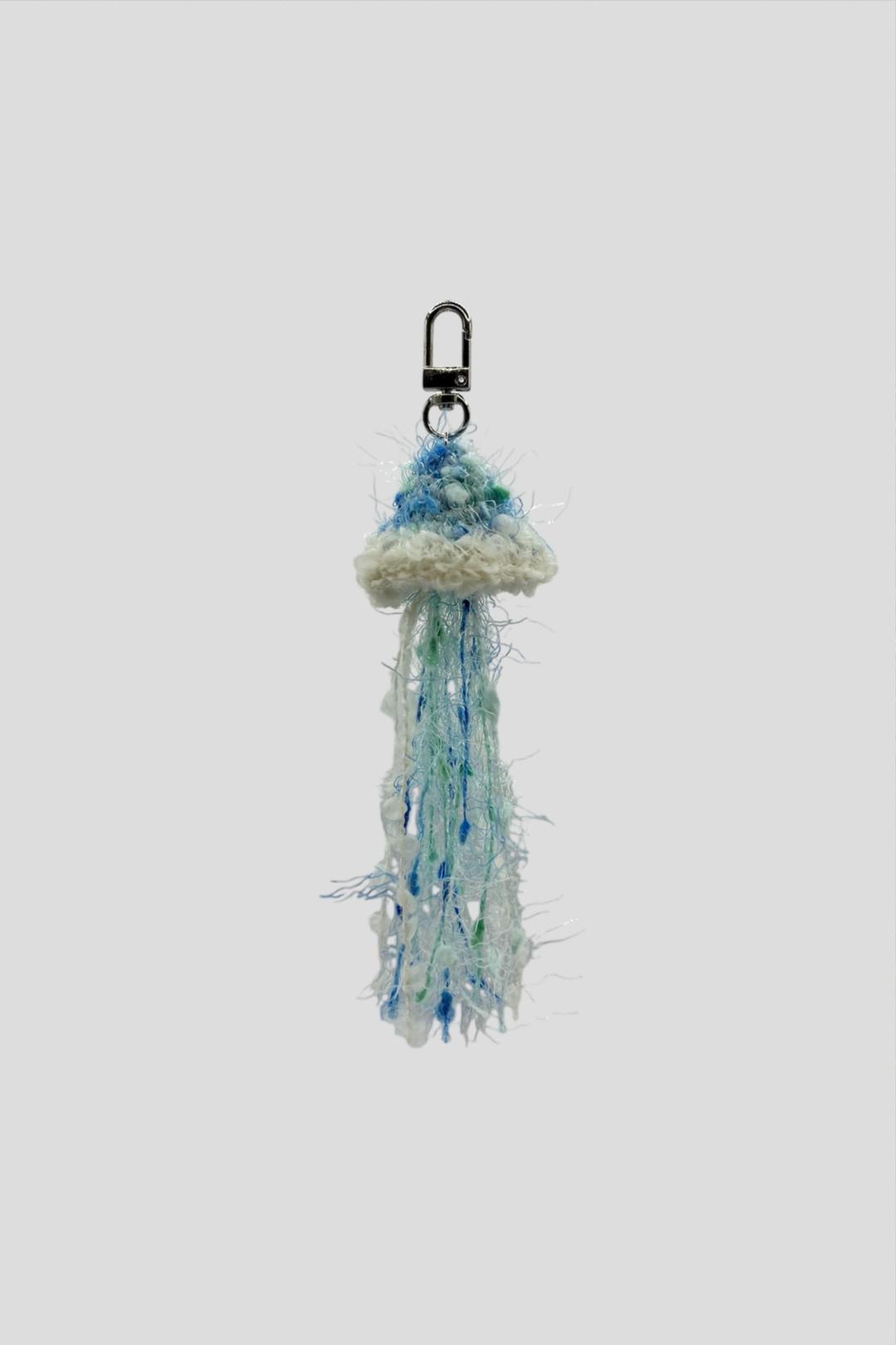 jellyfish keyring (marine blue)