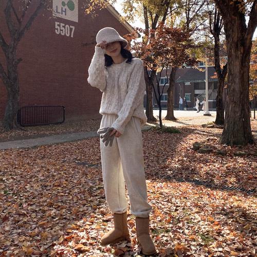 [당일발송][MINI.L] 윈터시그니처 양기모 조거팬츠 (숏/미들/롱) *주문폭주!