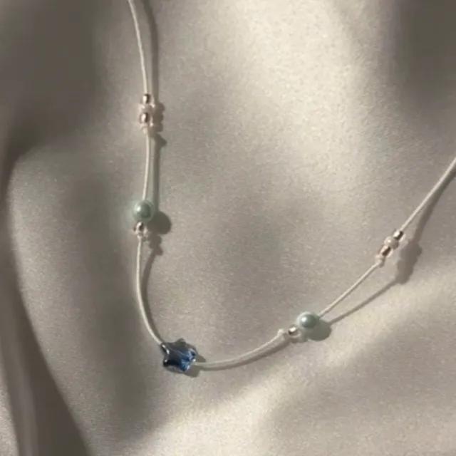 *재입고 완료!|순차발송* [인기폭발|자체제작] Pearl and Blue star necklace 목걸이