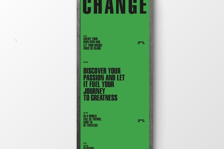 홈카페 인테리어 액자 embrace change