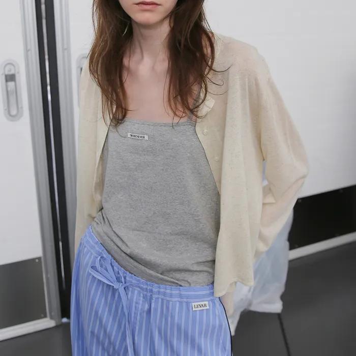 Light Linen Cardigan - Natural