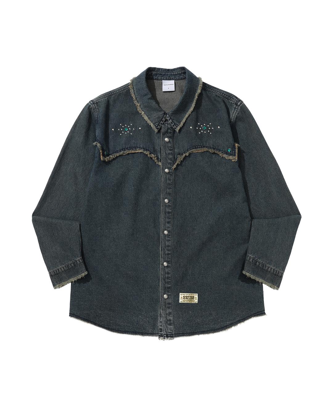 [02/25 예약 발송] GEM WESTERN DENIM SHIRTS_BL