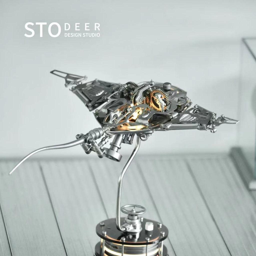 Stodeer Design Shop | Innovative Metal Model-3D Metal Puzzle- Futuristic Artwork for Office and Home Decoration, Perfect Gift for Model Enthusiasts, Steampunk Style - Advanced 3D Metal Puzzle Kit SD-01