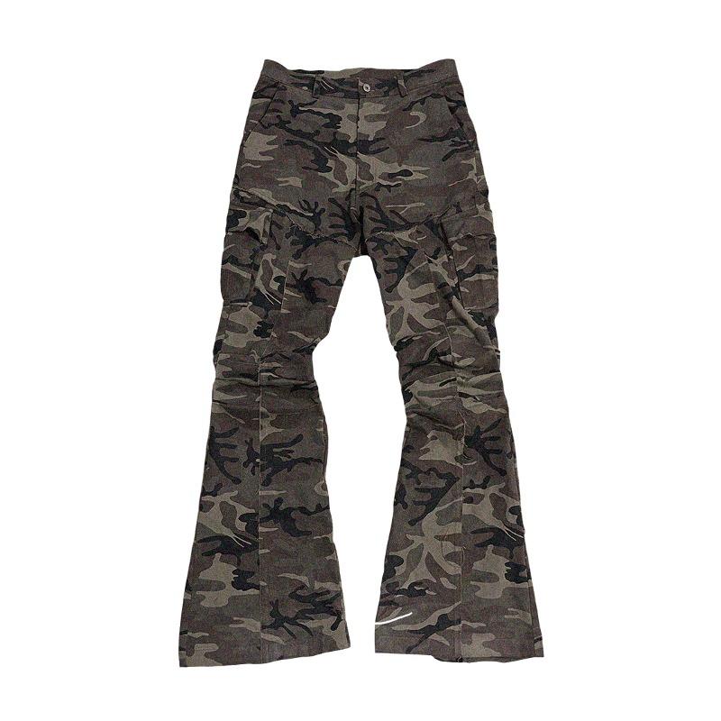 Napal flare cargo pants_Vintage camo