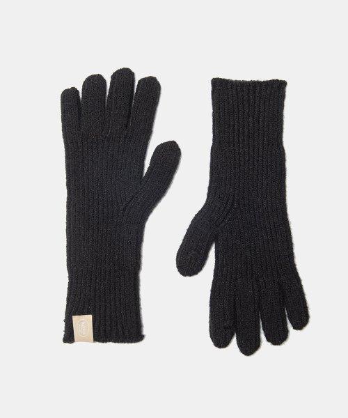 heavy finger hole gloves (G005_black)