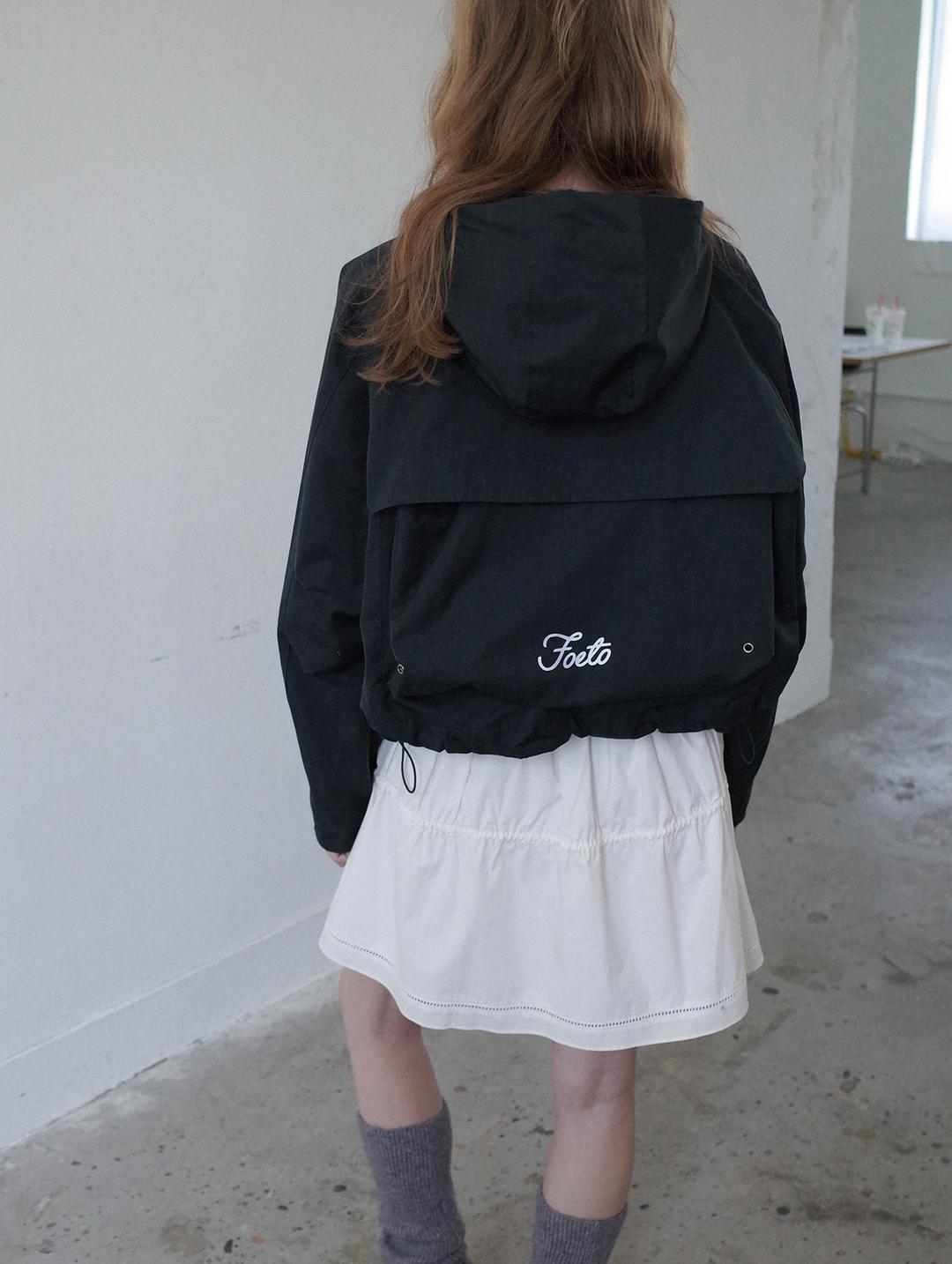 SNUGGLE HOODY WIND JUMPER - DARK GREEN