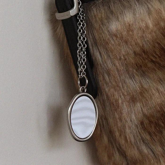 [선물포장] Antique Mirror Keyring _ Nickel Matte