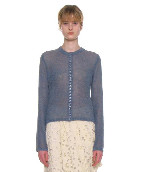 93 자카드 쉬어 니트 가디건_시멘트 블루