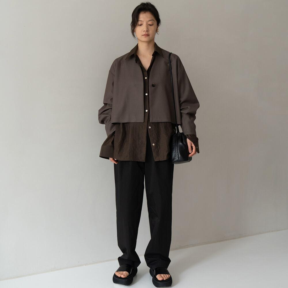 COTTON SLACKS - BLACK