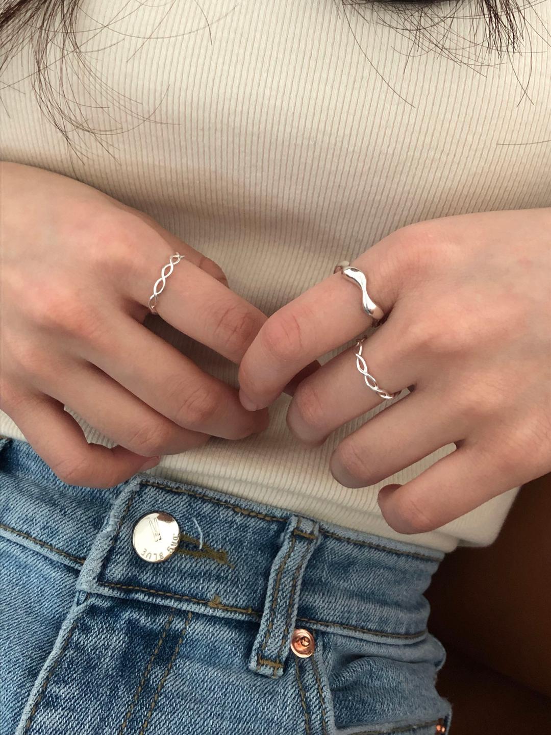 [925 silver] 몬트 은 반지 (2 color)