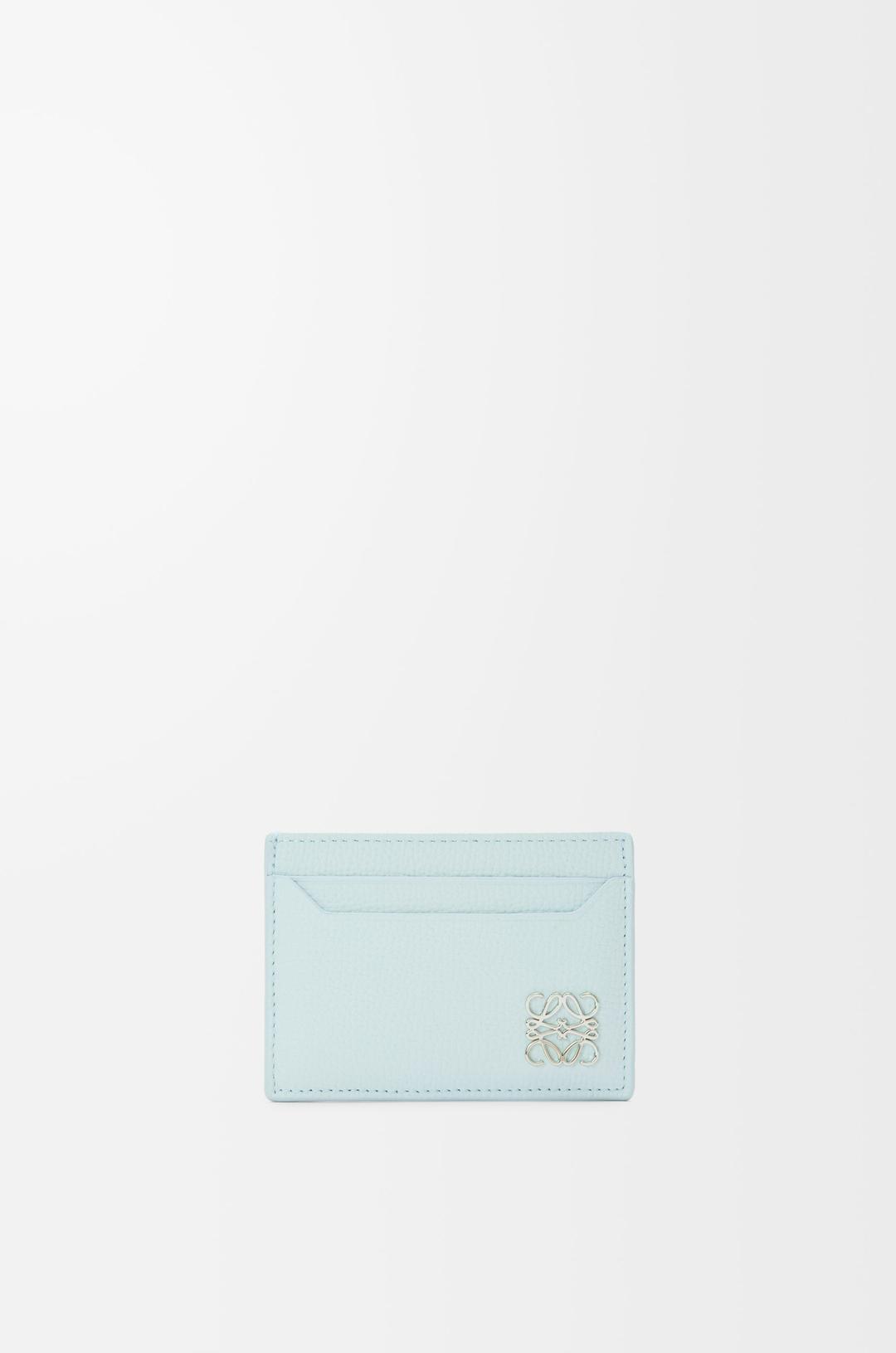 Anagram plain cardholder in pebble grained calfskin