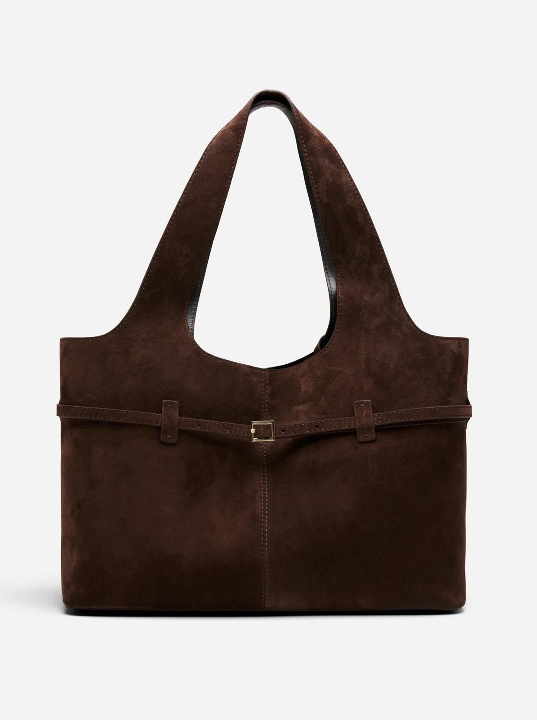 Cambon Cabas Deep Brown Suede