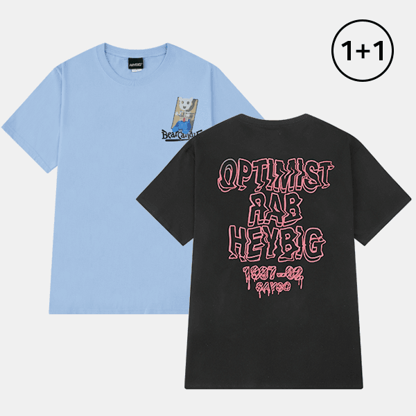 [1+1] 오버사이즈 프린팅_반팔(총 23종)