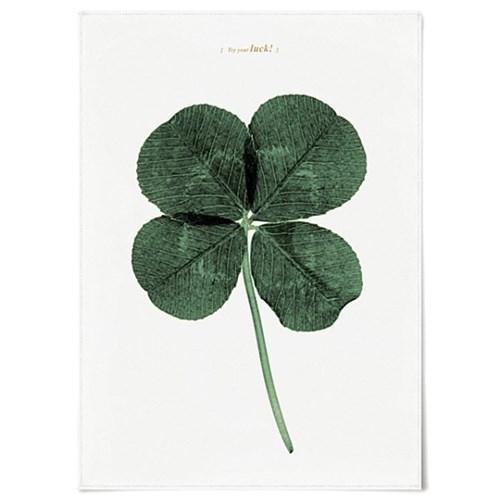 패브릭 포스터 식물 액자 네잎클로버 배전함 가리개