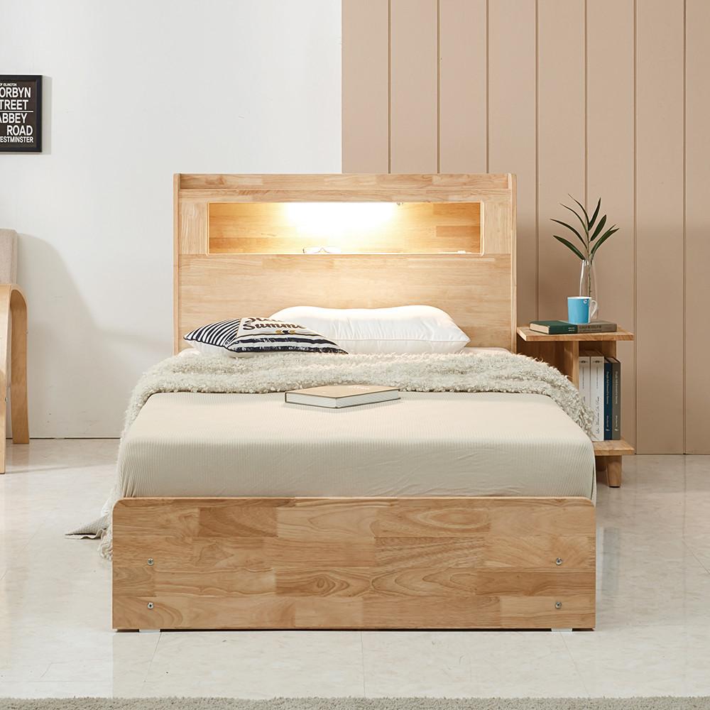 예투가구 노블 LED 조명 수납 서랍형 침대프레임 슈퍼싱글 SS