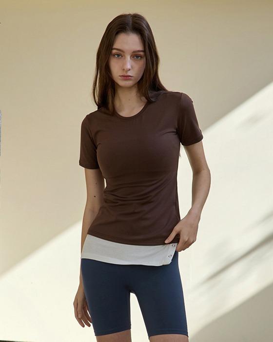 익스틴 서포트 티DEVI-T0045-브라운