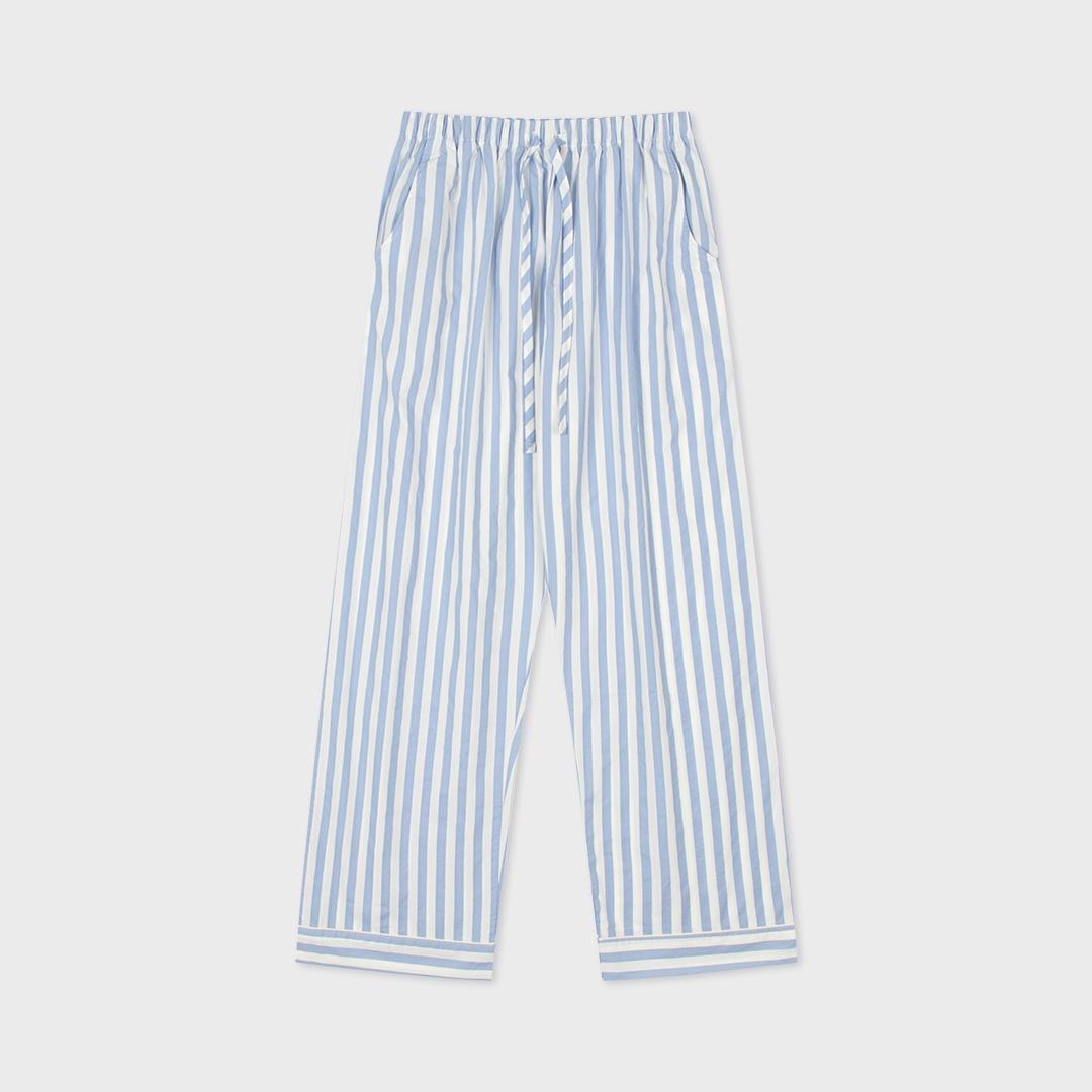 블루 스트라이프 파자마 롱팬츠