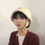 양털 귀도리 스트랩 벙거지 버킷햇 (4color)