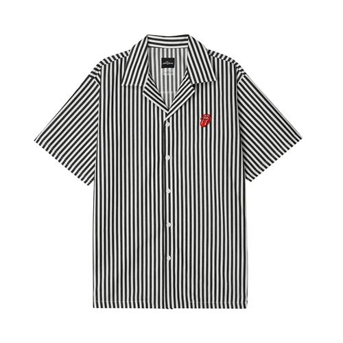 TRS CLASSIC TONGU STRIPE OPEN SHIRT BK