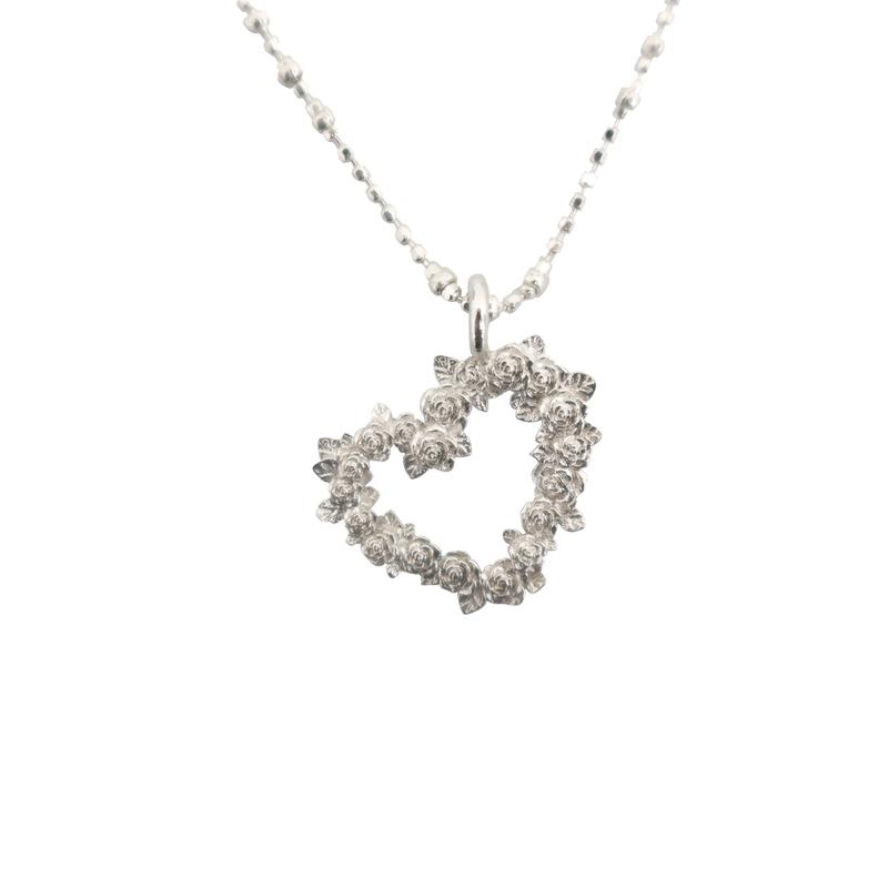Rose Heart Necklace