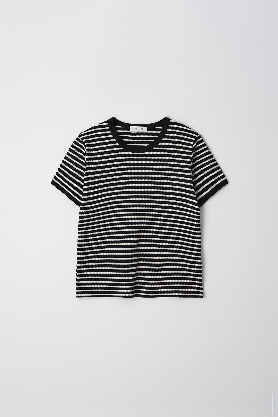 [14th] Stripe Waffle Tee