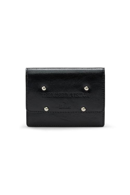 DEINET X TMV STUD CARD WALLET IN BLACK