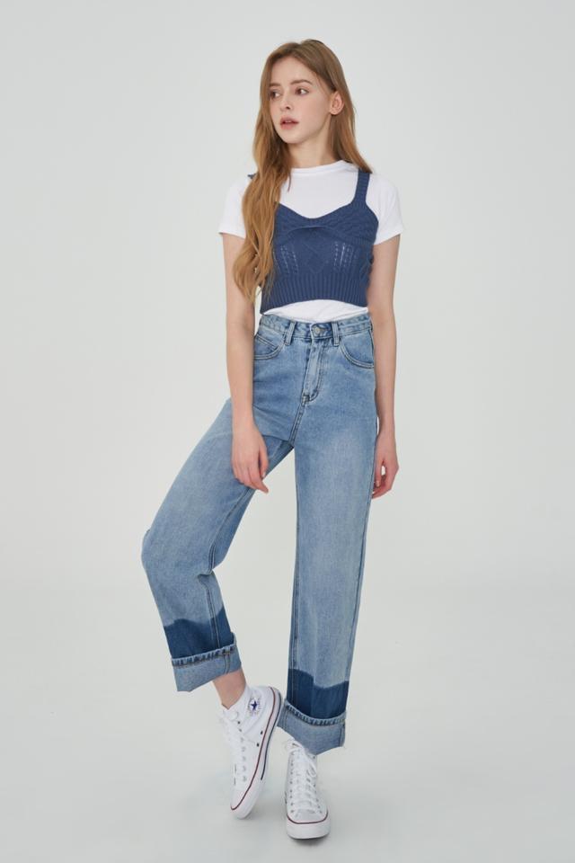 デニム・ジーパン RONRON RIBBON PATTERN WIDE DENIM PANTS WHITE MUSINSA | RONRON RIBBON PATTERN WIDE DENIM PANTS WHITE
