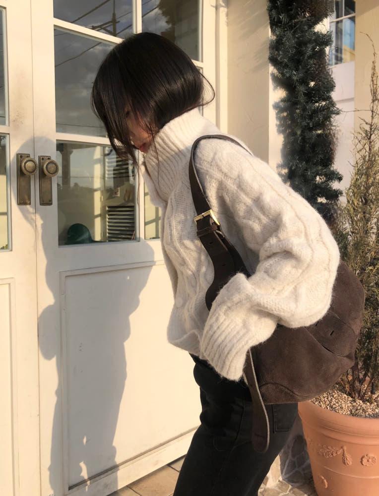 cable cardigan (2colors)