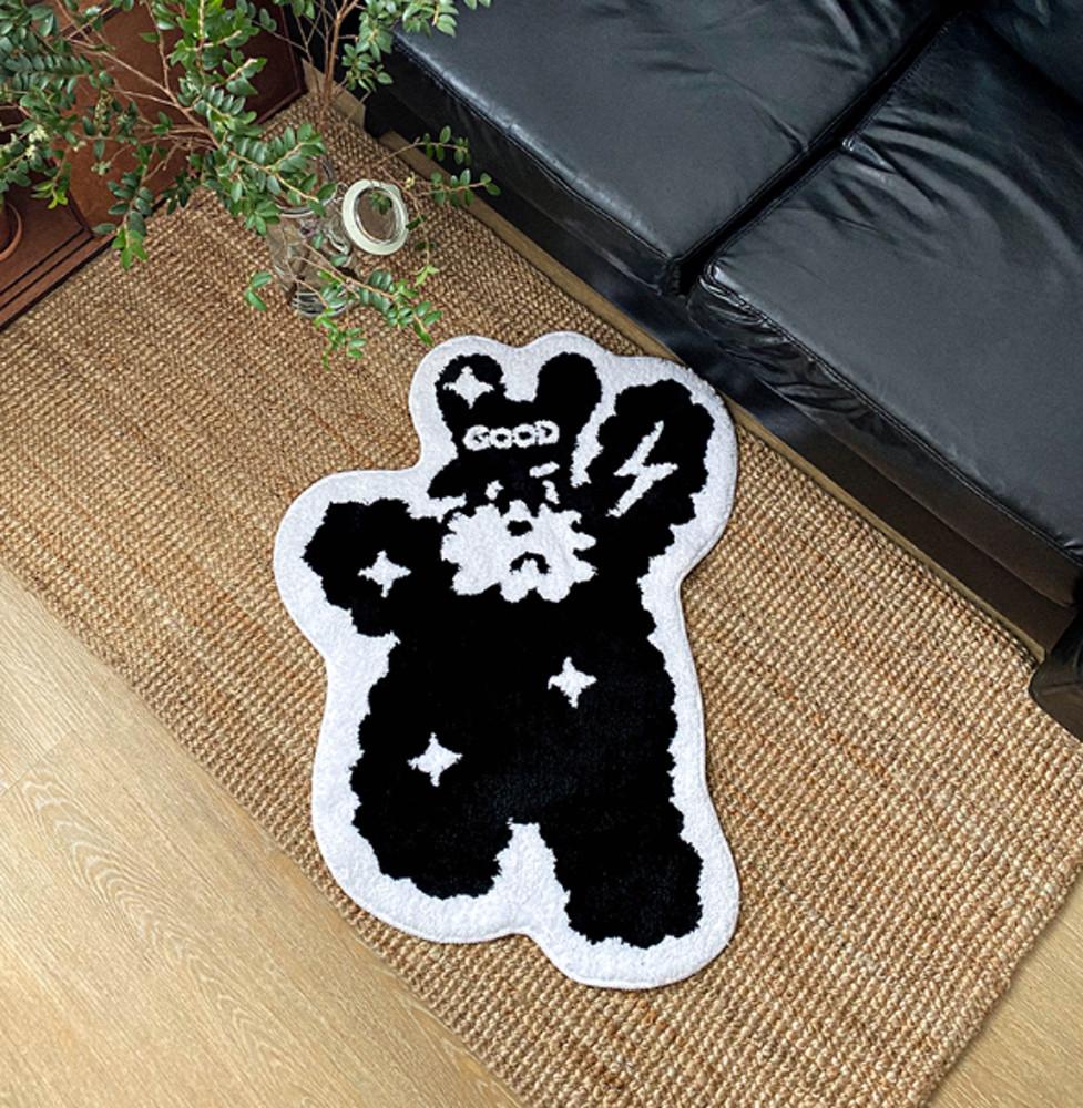 심통난 강아지 발매트 러그 귀여운 힙한 인테리어 소품 내방꾸미기