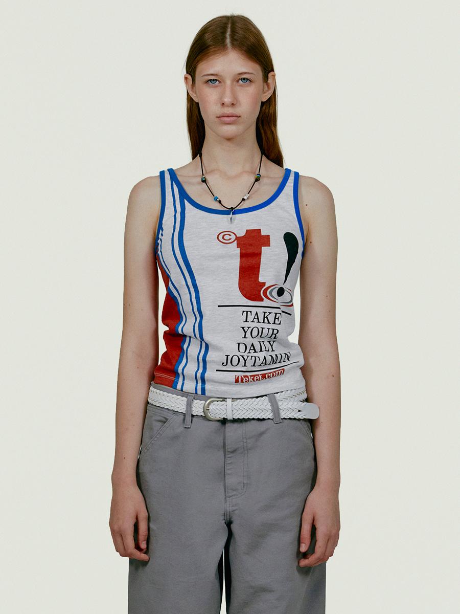 Joytamin Sleeveless Melange Gray