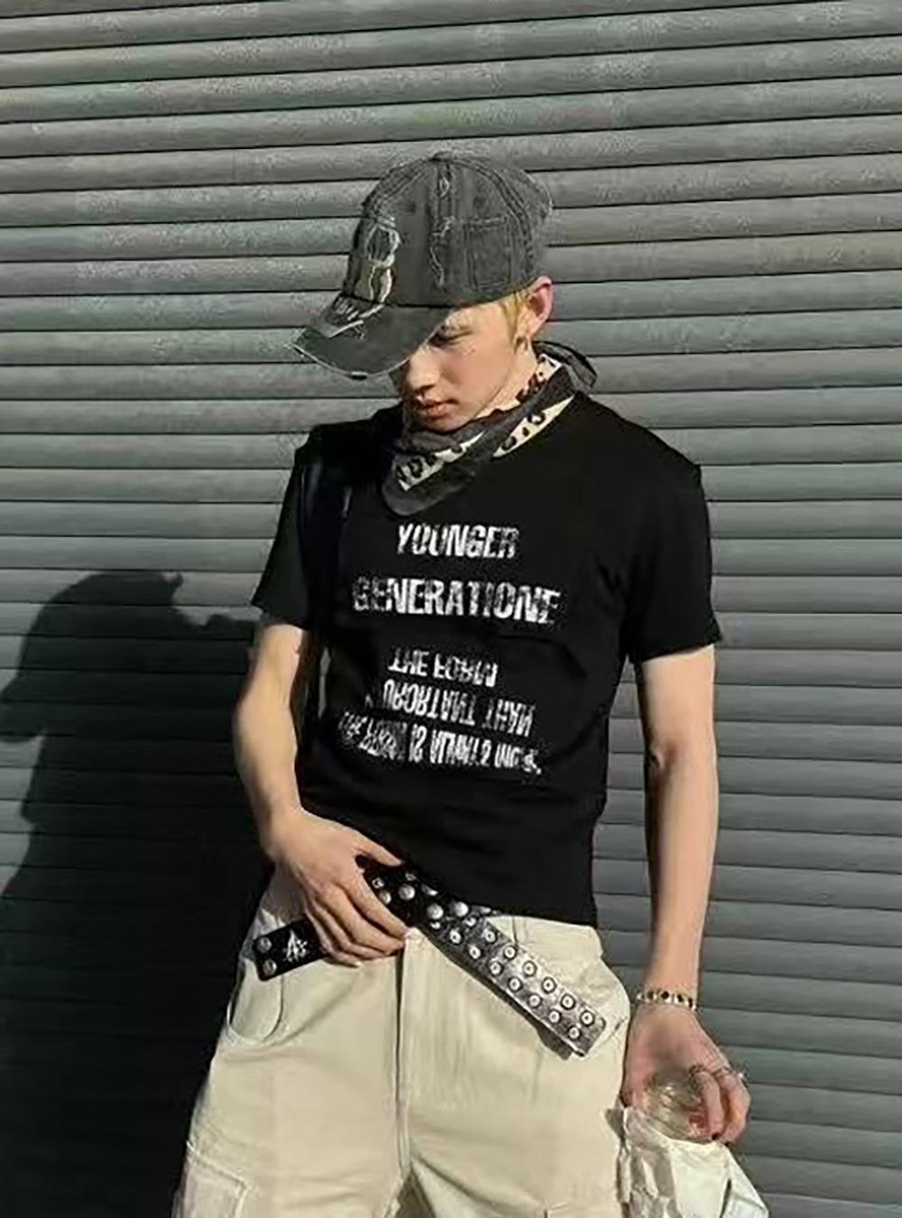 Graphic Button Shirt (2color)