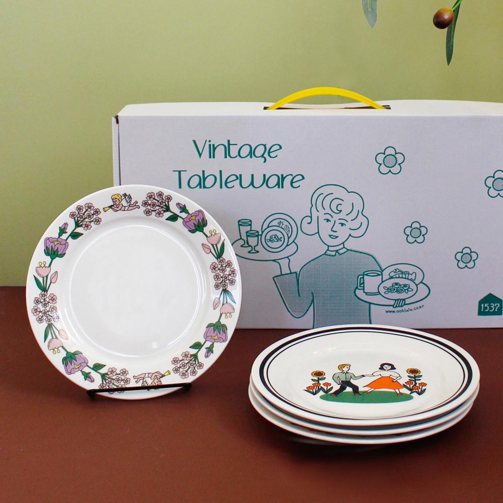 1537 홈세트 집들이 식기 선물 세트 - 플레이트 4P