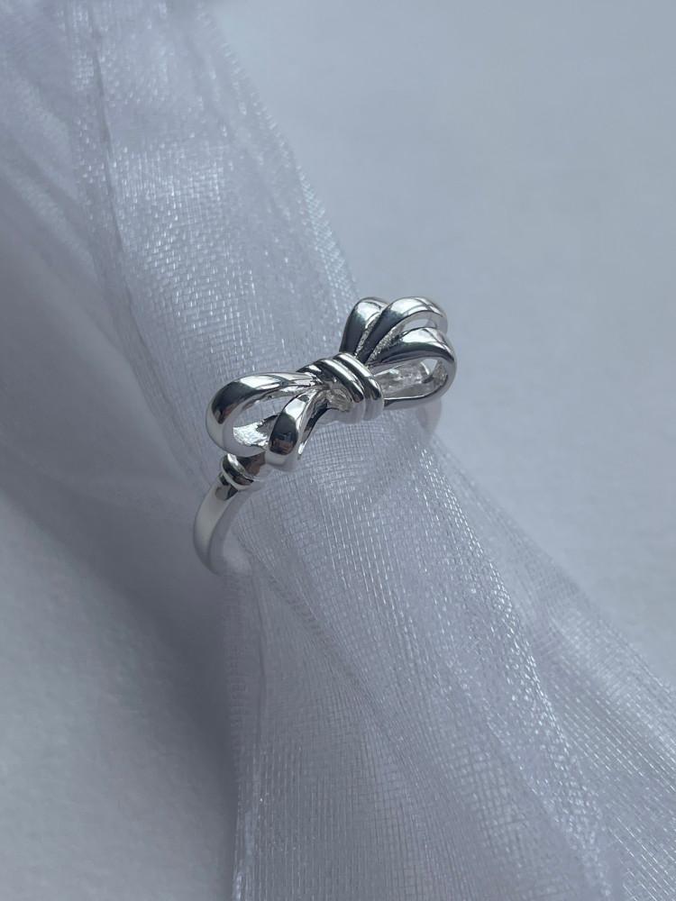 마고 925 칠리 리본 오픈 반지 - 프리사이즈