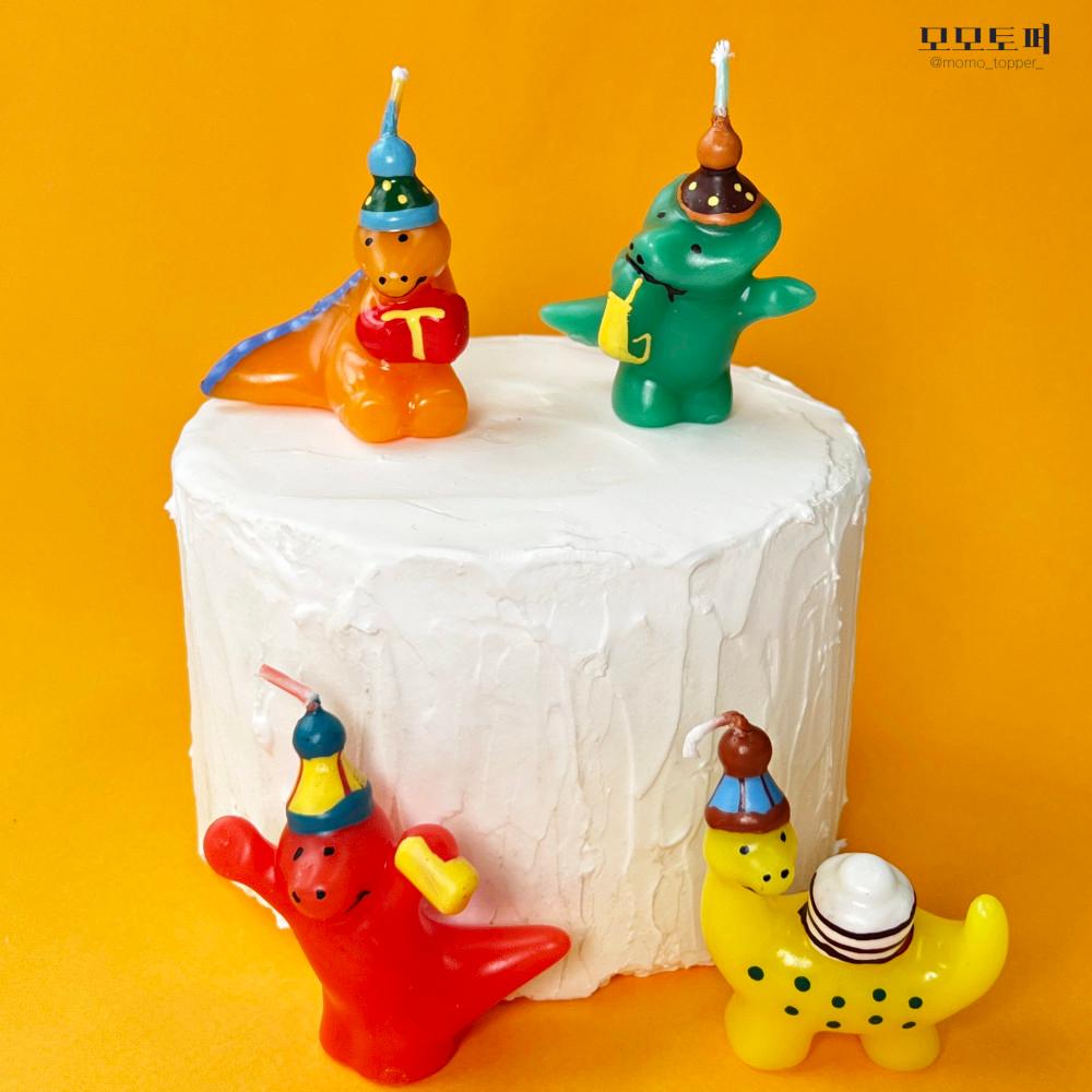 모모토퍼 생일 축하 공룡초 공룡파티 케이크초