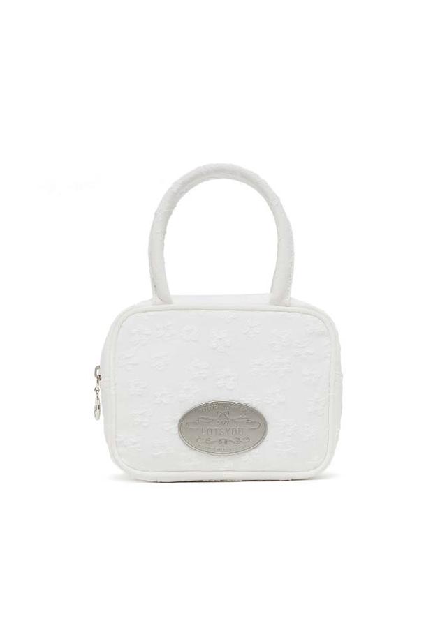 ★LOTSYOU★ lotsyou_Lumpy Bumpy Totebag White 라츠유 lotsyou_Lumpy Bumpy Totebag White - 위시버킷