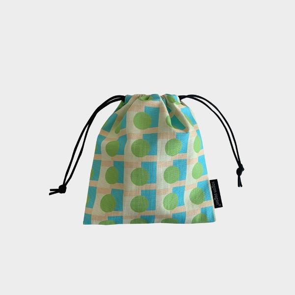 RETRO GREEN STRING POUCH R