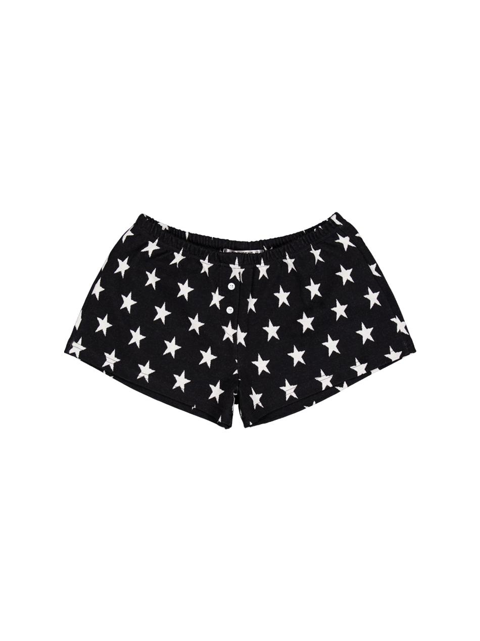 STAR SHORT PANTS / BLACK