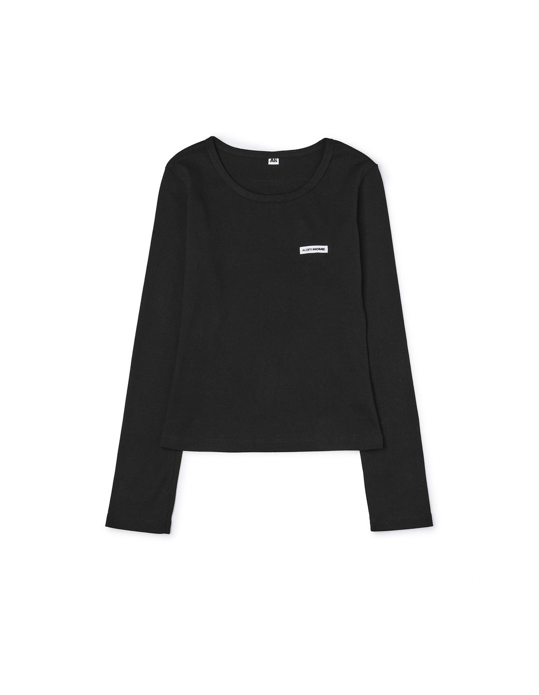 Logo Crewneck Tee Black