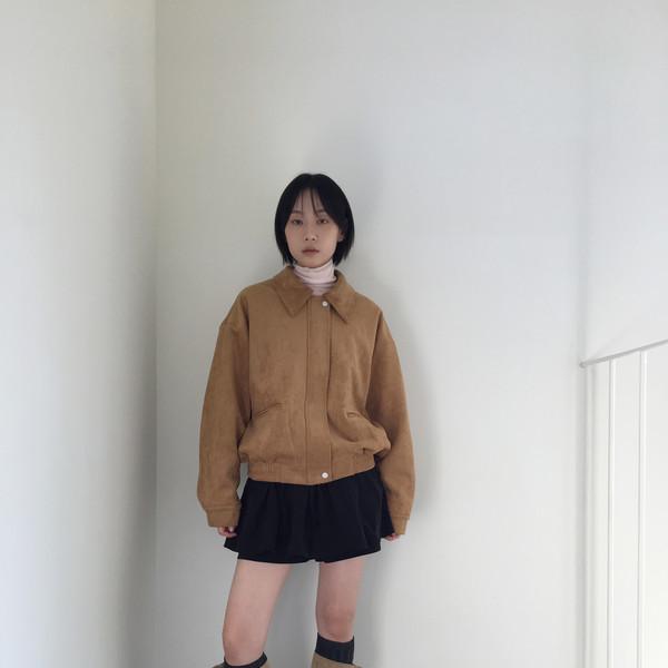 ove leather jumper (one color)