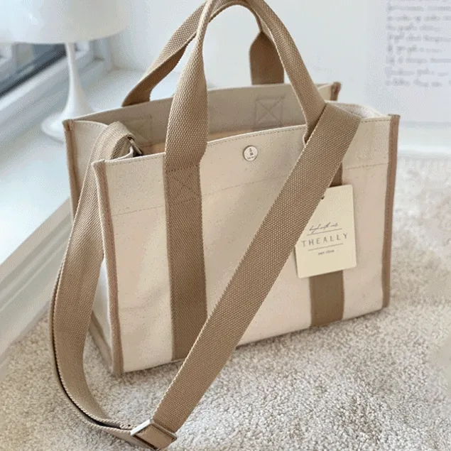 🚀[반품율0% 이너백증정] 더알리 루나백 캔버스백 기저귀가방 보부상가방 탄탄한 각잡힌 에코백 방수백 생활방수 텀블러백 크로스숄더백 숄더크로스백 퀄리티보장 🚀당일출고🚀