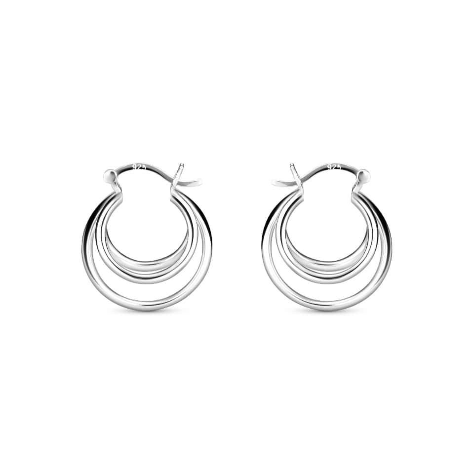[925 silver] OPTICAL ILLUSION EARRINGS