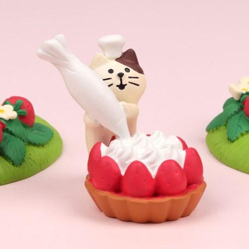 concombre 딸기 타르트 고양이