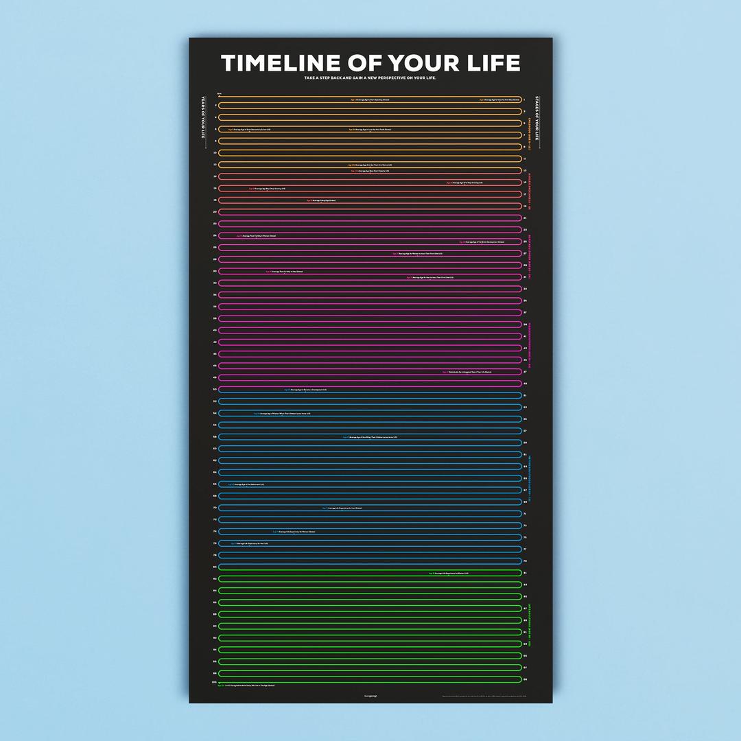 Timeline of Your Life Infographic Poster