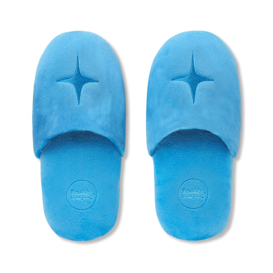 [Velboa Collection] Washable Home Office Shoes - Water Blue
