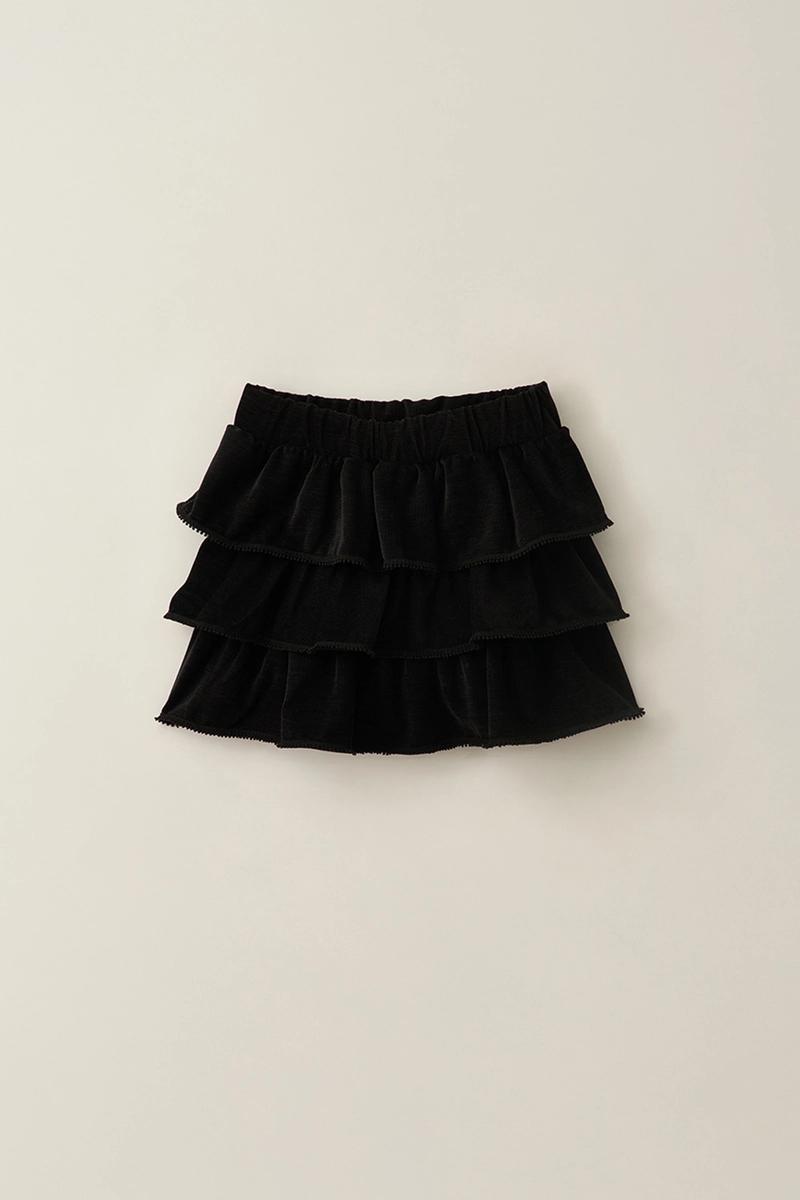 ODER - 코듀로이 캉캉 치마바지-블랙