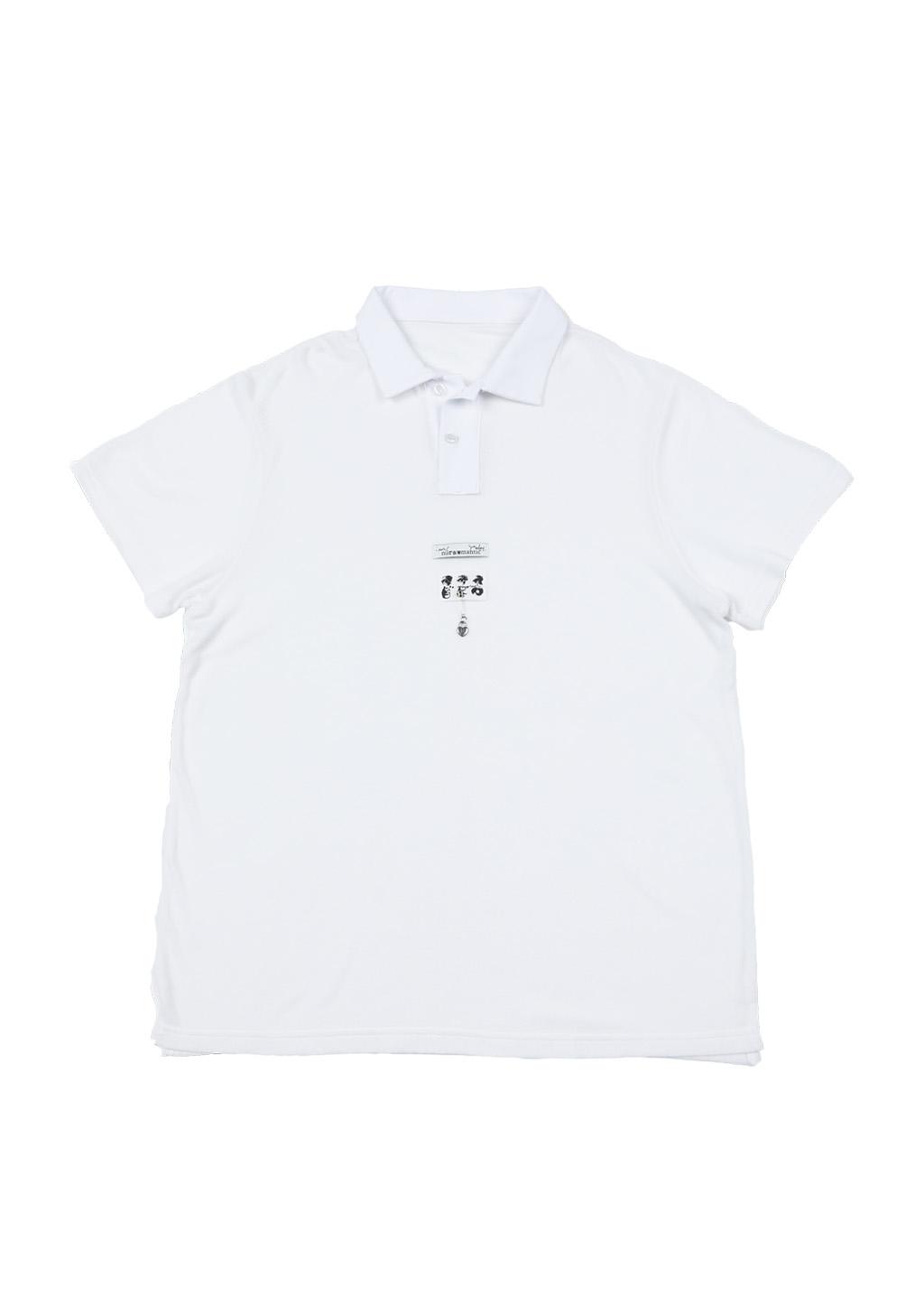 [LAST ORDER] Hey's LABEL COLLAR T SHIRT (WHITE)