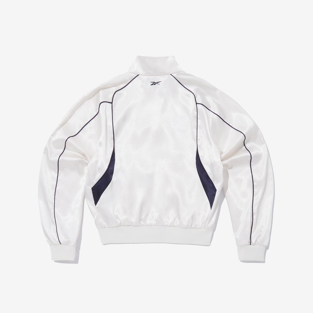 프리미어 새틴 트랙 탑 (W) - 크림