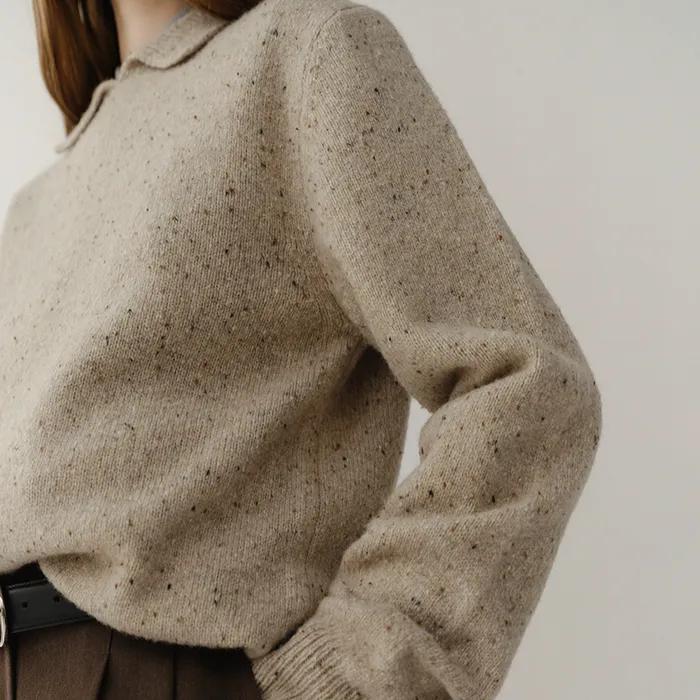 Olivier Pullover Sand-Melange